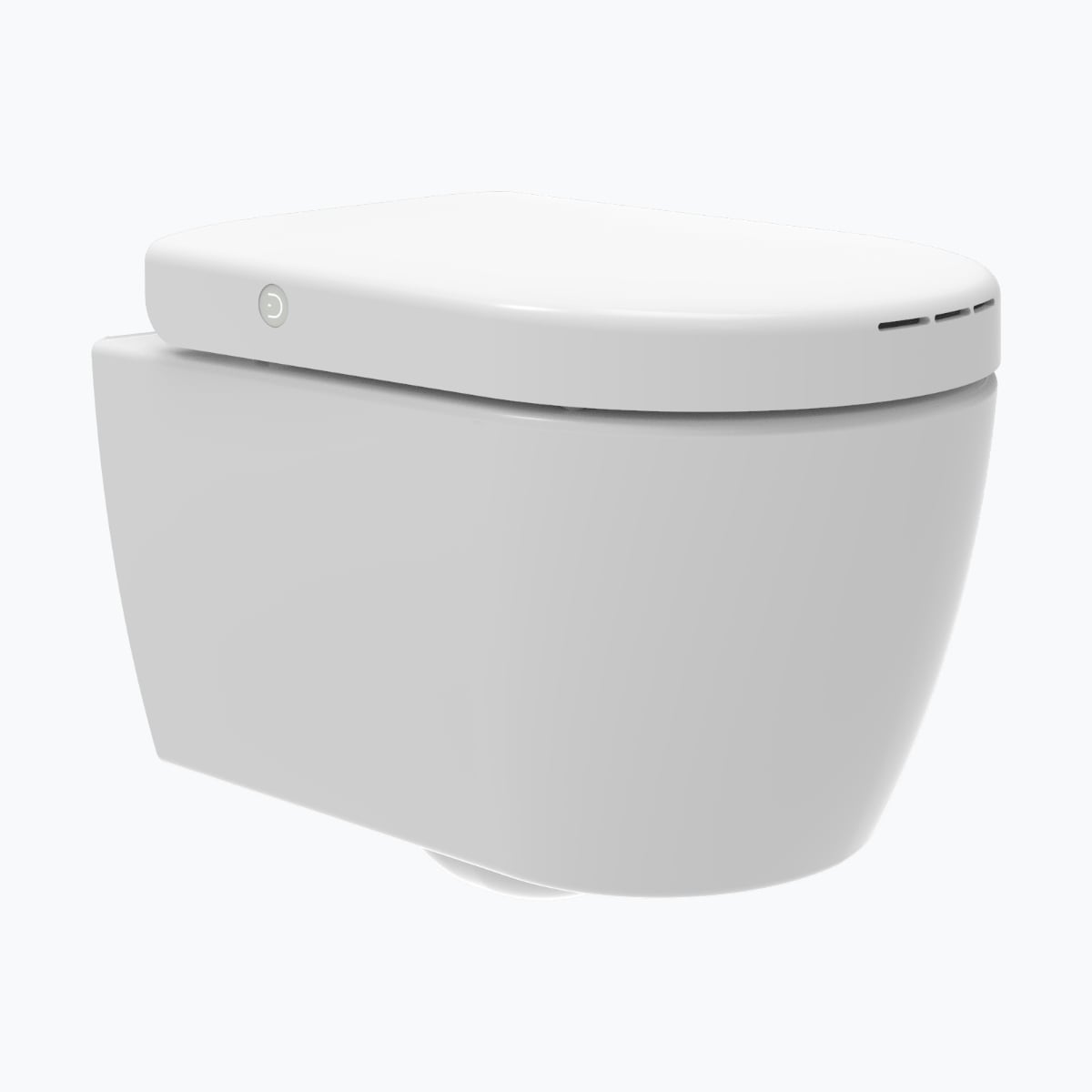 PURE-D + Rimless White Wall-hung Toilet